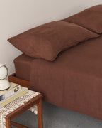 Duvet + pillowcase Brown